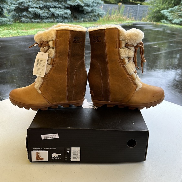 Sorrel Joan of Arctic Wedge II Shearling Size 7 - Picture 6 of 8